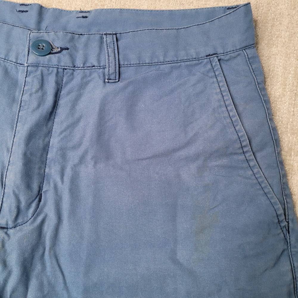 Patagonia Mens Chino Style Walking Shorts Flat Front Size 30 Blue - Picture 2 of 9